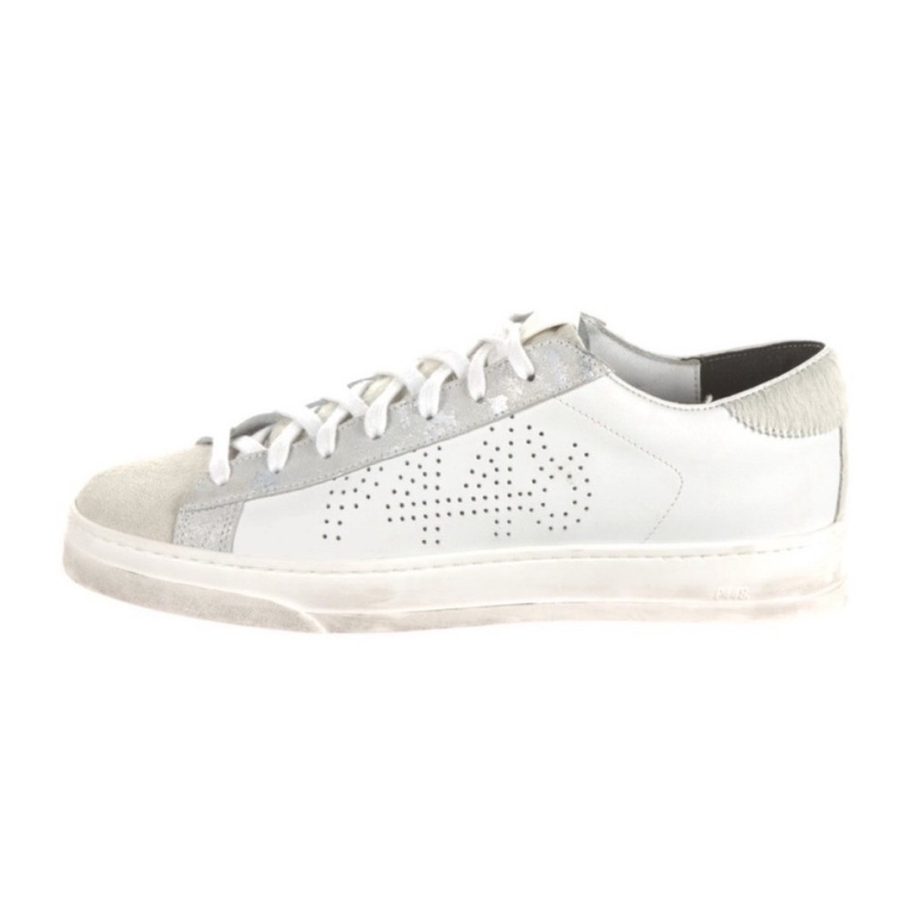 P448 Jack Sneakers Zebby White Calf Hair